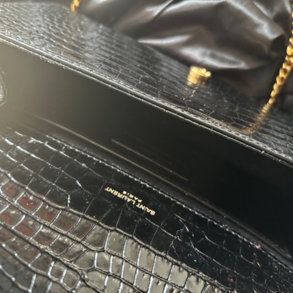 AUTHENTIC eYSL KATE MEDIUM TASSEL IN CROCODILE-EMBOSSED LEATHER box - Picture 5 of 5